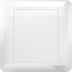 Schneider 1G Blank Plate, White A3G30_WE