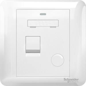 Schneider 13A 250V Fused Connection Unit with Double Pole Switch, & Neon Indicator, White A3G31DFSGN_WE_G11