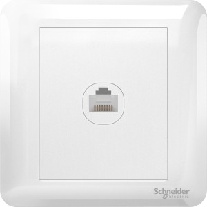 Schneider 1 Gang Category 5e Data Socket, White A3G31RJ5E_WE