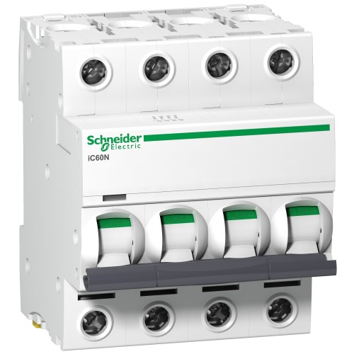 Schneider Acti9 iC60N 4P 50A C Miniature Circuit breaker A9F44450