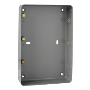 Schneider Exclusive Metal clad - surface grid mounting box - 9...12 gangs - grey GBG04S