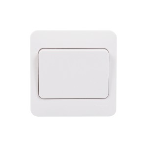 Schneider Lisse - 2-way wide rocker switch - 1 gang - 10AX - white GGBL1012WS