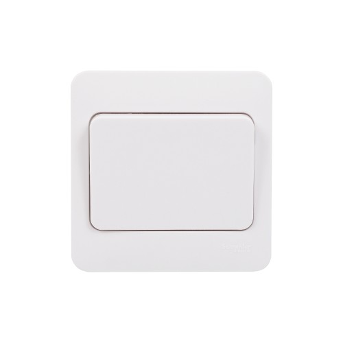 Schneider Lisse - 2-way wide rocker switch - 1 gang - 10AX - white GGBL1012WS