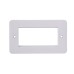 Schneider Lisse - white moulded - euro plate - 4 modules - 2 gangs GGBL8080
