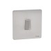 Schneider Ultimate Screwless Flat Plate Rocker Switch, 1 Gang, Stainless Steel - GU1412WSS