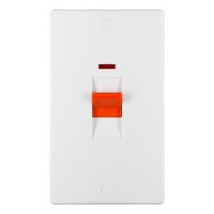 Schneider Ultimate Slimline - 2-pole switch - 2 gangs - white GU4021