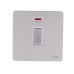 Schneider Ultimate Screwless flat plate - 2-pole switch - 1 gang - pearl nickel GU4431WPN