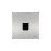 Schneider Data/telephone socket, Ultimate Screwless flat plate,Screw terminals, British master, stainless steel GU7461BSS