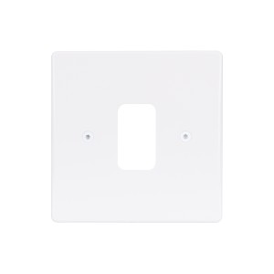 Schneider Ultimate - moulded plate Grid system - 1 gang - white GUG01G