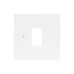 Schneider Ultimate - moulded plate Grid system - 1 gang - white GUG01G