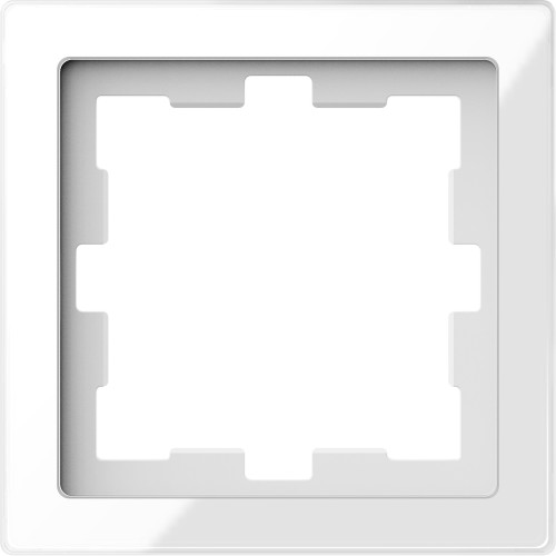 Schneider Cover frame, Merten D-Life, 1 gang, crystal white MTN4010-6520