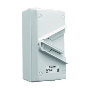 Schneider 80A 440V Surface Mount Triple Pole Isolating Switch IP66 WHT80