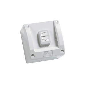 Schneider Surface Switch Weather Protect, 1 Gang, 250V, 10A, Square WS226I-RG