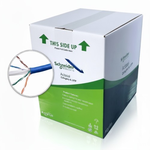 Schneider Electric Actassi CAT 6 Cable 4PR UTP 305m CM Blue Cable 24 AWG ACT4P6UCM3RBBU