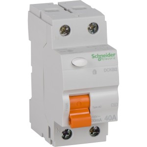 Schneider residual current circuit breaker - 2 poles - 40 A - class AC 30 mA 11025