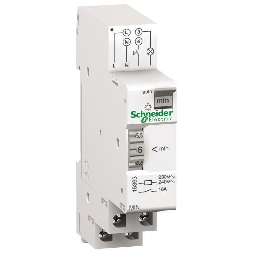 Schneider Acti 9 - MIN - electromechanical timer - adjustable from 1 to 7 minutes 15363