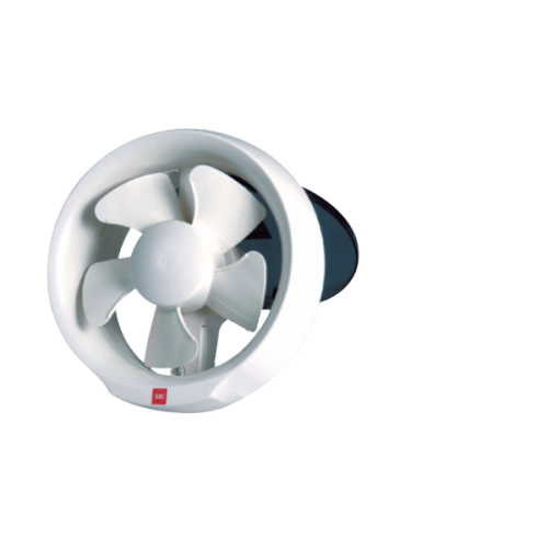 KDK 6 Inch Glass Mounted Ventilating Outer Air Exhaust Fan White -15Wud
