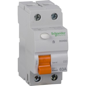 Schneider residual current circuit breaker - 2 poles - 63 A - class AC 30mA 16791