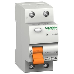Schneider residual current circuit breaker - 2 poles - 63 A - class AC 100 mA 16819