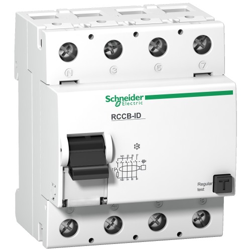 Schneider residual current circuit breaker ID Fi - 4 poles - 125 A - 30mA - class AC 16905