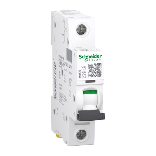 Schneider Acti9 iC60N 1P 20A C Miniature Circuit breaker A9F44120