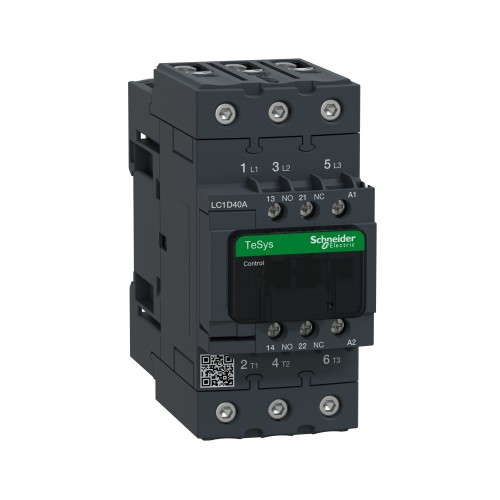 Schneider Electric TeSys D contactor 3P(3 NO) AC-3 <= 440V 40A 220V AC 50/60 Hz coil LC1D40AM7