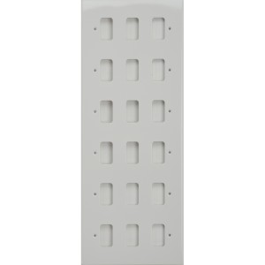 Schneider Electric Ultimate flat plate Grid system 18 gangs  frame white metal GUG18G
