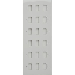 Schneider Electric Ultimate flat plate Grid system 18 gangs  frame white metal GUG18G