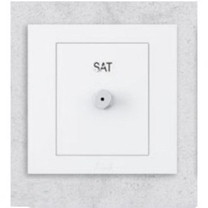 ABB Sat Socket, Kalo, 1 Gang, F-Type - BH307
