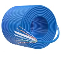 Schneider Electric Actassi CAT 6 Cable UTP 23 AWG Solid Copper Blue CM Wire ACT4P6UCM3RBBU_E