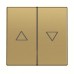 ABB Blind Control Switch With LED, Millenium, 16A, Matt Gold - AM11844-MG
