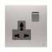 ABB Switch Socket, Millenium, 1 Gang, 13A - AM29486-ST ABB Switch Socket, Millenium, 1 Gang, 13A - AM29486-ST