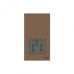 ABB Shaver Socket, Millenium, 20A, Mocha Brown - AM40188-MO