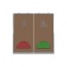ABB DND/MUR Room Unit With LED, Millenium, 1P, 2 Gang, 10A, Mocha Brown - AM40444-MO