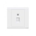 ABB Data Socket Outlet, Inora, 1 Gang, RJ45, Cat 6a, White - BL318