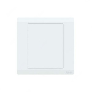 ABB Electrical Blank Wall Plate, Inora, 1 Gang, White - BL504