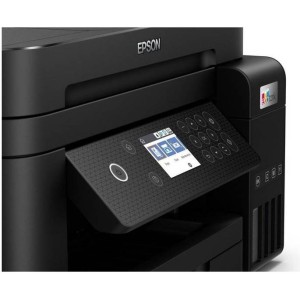 Epson EcoTank L6270 A4 Wi-Fi Duplex AIO Ink Tank Printer with ADF, Borderless Printing Up to A4 Size, Spill Free Ink Refilling, 15.5ipm/8.5ipm Print Speed, 4800x1200 dpi Resolution, Black | C11CJ61407