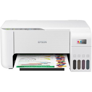 Epson EcoTank L3256 A4 Wi-Fi AIO Ink Tank Printer, Borderless Printing Up to 4R, Spill Free Error Free Refilling, 5760x1440 dpi Res, 33.0ppm/15.0ppm Print Speed, White | C11CJ67421