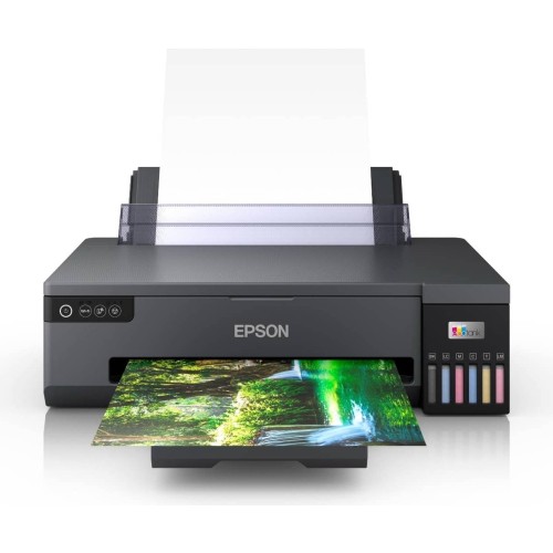 EPSON EcoTank L18050 Ink Printer, 6 Color Dye Based Inks, A3+ Borderless Photo Printing, Print Speed : Appx 27 sec* (4R) / 65 sec* (A4), CD/DVD/PVC/ID Card Printing, WiFi Direct, Black | C11CK38403DA