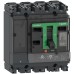 Schneider Circuit breaker, ComPacT NSX250B, 25kA/415VAC, 4 poles 3D (neutral not protected), TMD trip unit 250A C25B6TM250