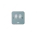 ABB Electrical Switch, Metal Clad Series, 2 Gang, 1 Way, 10A - CSWM201