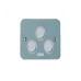 ABB Light Switch, Metal Clad, 3 Gang, 2 Way, 10A - CSWM302