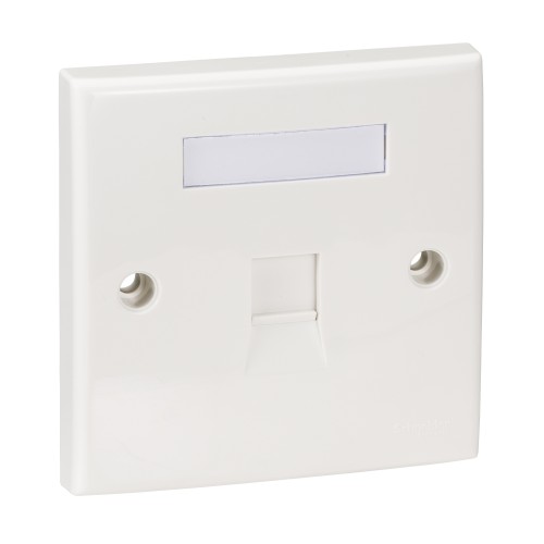 Schneider DIGILINK - Wall plate - Single Square DCXIOFPSXXXX