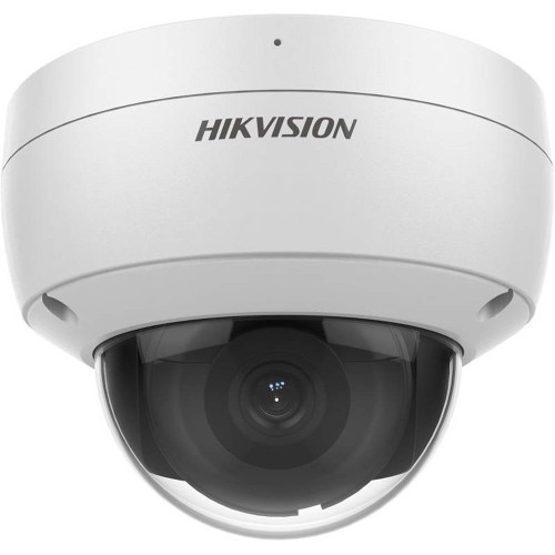  Hikvision 8 MP AcuSense Vandal Fixed Dome Network Camera, 2.8mm Fixed Lens, H.265+ Compression, Up to 30m IR Range, 120 dB True WDR, Support MicroSD, IP67 / IK10 Protection, White | DS-2CD2183G2-IU