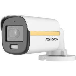 Hikvision 3K ColorVu Fixed Mini Bullet Camera, 2.8mm Fixed Focal Lens, 24/7 Color Imaging with F1.0 Aperture, 3D DNR, Up to 20m White Light Distance, IP67 Protection, White | DS-2CE10KF3T(2.8mm)