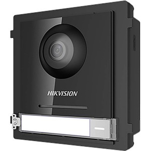 Hikvision DS-KD8003-IME1 Video Intercom Module Door Station, 1920 x 1080 Resolution, Video Intercom & Access Control Function, Integrated Fisheye Camera, 10/100 Mbps Ethernet, Black | DS-KD8003-IME1