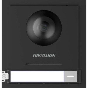 Hikvision DS-KD8003-IME1 Video Intercom Module Door Station, 1920 x 1080 Resolution, Video Intercom & Access Control Function, Integrated Fisheye Camera, 10/100 Mbps Ethernet, Black | DS-KD8003-IME1