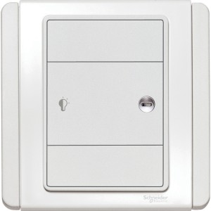 Schneider 600W 1 Gang Horizontal Dimming Switch with White LED, White E3031HD_EWWW