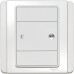 Schneider 600W 1 Gang Horizontal Dimming Switch with White LED, White E3031HD_EWWW