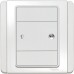Schneider 600W 1 Gang Horizontal Dimming Switch with White LED, White E3031HD_EWWW